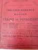 CHEMIN DE FER DU NORD. Service du Mouvement - Horaires. TABLEAUX-HORAIRES DE LA MARCHE DES TRAINS DE VOYAGEURS Service du 1er Juin 1924 au 4 Juin 1925 ...