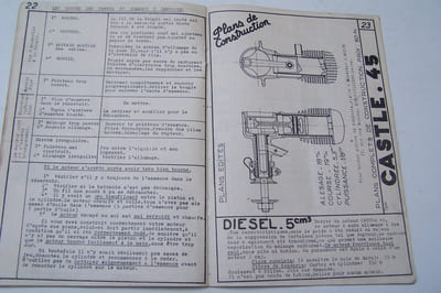 AERO MOTORS. Album de construction pour moteurs essence.