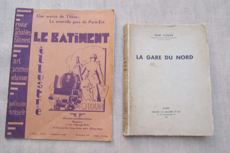 GARES FERROVIAIRES: René CLOZIER: La gare du Nord, Baillière, 1940. La nouvelle gare de Paris-Est, Le Batiment illustré, 1931. LA GARE DE L'EST, ...