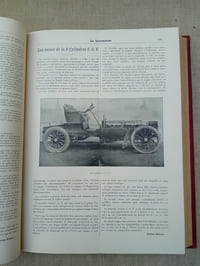 LA LOCOMOTION Automobilisme, Cyclisme, Tramways, Aérostation, Yachting, etc.. Du N° 66 (3 Janvier 1903) au N° 100 ( 28 Août 1903). LA VIE AUTOMOBILE Du N° 101 (5 Septembre 1903) au N° 117 (26 décembre 1903).
LA VIE AUTOMOBILE 1904, 1905 (L. BAUDRY DE SAUNIER Rédacteur en Chef), 1906 (Paul RAVIGNEAUX Rédacteur en Chef), 1910 (Charles FAROUX Rédacteur en Chef).