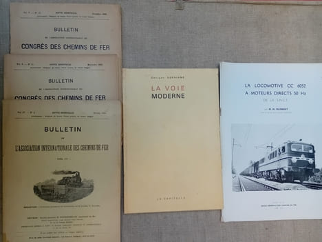 CHEMIN DE FER: Notices, livrets, brochures techniques: Instruction sur la composition des trains, S.N.C.F., 1947. Règlement du Block de double voie ...
