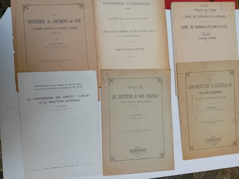 CHEMIN DE FER: BROCHURES, NOTICES, CATALOGUES TECHNIQUES: Nelson UHRY: L'électrification des chemins de fer, Igénieurs Civils, 1924. Inventaire des ...