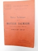 Notice Technique du MOTEUR SALMSON Société des Moteurs Salmson - Billancourt Type 9 AC - 120 CV.. 