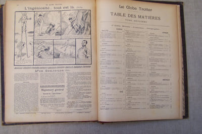 LE GLOBE TROTTER Journal Illustré, Voyages, Aventures, Explorations, Actualités, Romans, Découvertes, etc... Rédaction et Administration: 14 Cloitre Saint-Honoré, Paris. Année 1902. Directeur-Gérant: H. CASEVITZ. Co-gérant: L. MISTRAL.