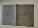 Avion E.C.A. 10, biplace d'&eacute;tudes, moteur Mathis 72 ch. Dossier d'avant-projet dessin&eacute; par G. BOURDIN, 1946.. BOURDIN G.