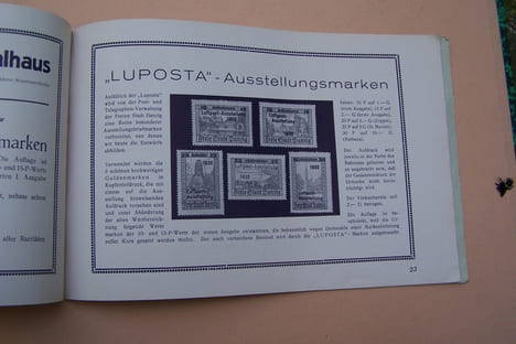 Internationale LUFTPOST Ausstellung. International Air-Post-Exhibition. Exposition Internationale de la Poste Aerienne. Danzig, 23-31 Juli 1932.. ...