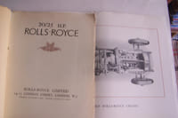 The 20/25 HP ROLLS-ROYCE. Enclosed limousine. Saloon. Landaulet. Sedanca. Coupé.