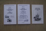 LES DOSSIERS DES VEHICULES SOVIETIQUES: N°3 Les camion, 1992. N° 4: Les véhicules spécialisés, 1993. N°10 Les véhicules militaires, 1994. N°14 et 19 ...