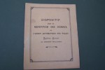 Dispositif pour la r&eacute;p&eacute;tition des signaux et l'arr&ecirc;t automatique des trains Syst&egrave;me Grenier de Brest (Finist&egrave;re).. 