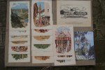 BEUVILLE: Carte d'Invitation au vernissage de l'Exposition à l'atelier An.Girard, le 22 Novembre 2000. SANTOS-DUMONT sur la pelouse de Bagatelle, le ...