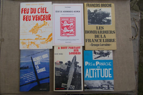 GUERRE AERIENNE: Lieutenant-Colonel Raymond LALLEMAN T: Rendez-vous avec la chance, Laffont, 1962. Pierre-Celestin DELRIEU: Feu du ciel, feu vengeur, ...