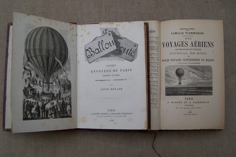 AEROSTATION, DIRIGEABLE: G.DALLET: La navigation aérienne, Félix Alcan, s.d.(1886). Gaston TISSANDIER: Simples notions sur les ballons et la ...