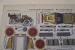 Voiture-tonneau automobile. Imagerie d'Epinal, Pellerin 1 Cie, imp.-édit.  N° 384.. 