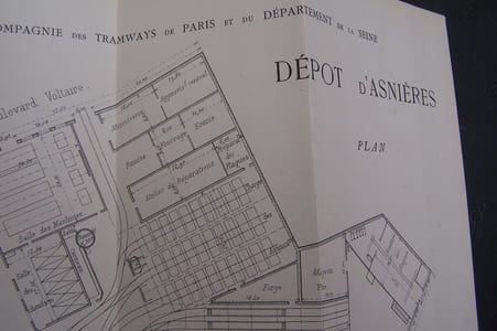 Compagnie des tramways de Paris et du département de la Seine, Société Anonyme au 19 rue de Londres, Paris.