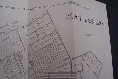 Compagnie des tramways de Paris et du département de la Seine, Société Anonyme au 19 rue de Londres, Paris.. BROCA G.