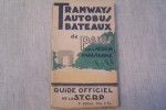 Guide officiel de la S.T.C.R.P. 2e édition. Tramways, Autobus, Bateaux de Paris et de la Région Parisienne.. 