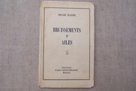 Bruissements d'ailes.Petite introduction à la poésie réelle à l'usage des jeunes fervents du vol à voile.. CLAUDEL Roland