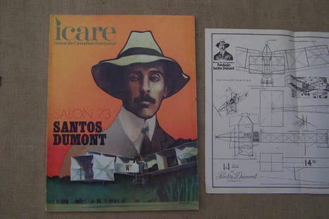 SANTOS-DUMONT, DIRIGEABLE: Henrique DUMONT VILLARES: Santos-Dumont "O Pai da Aviaçao", Sao Paulo, 1956. Reproductions de plans au 1/50e de la ...
