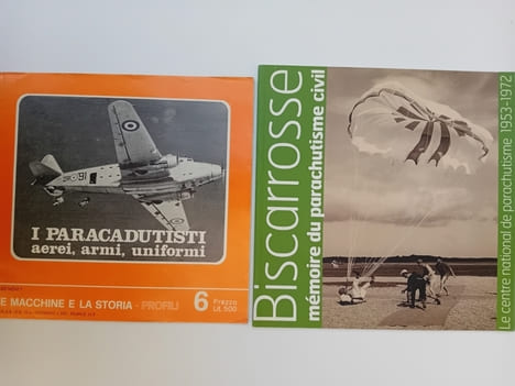 PARACHUTISME, PARACHUTE: Michel PONIATOWSKI: Garnerin le premier parachutiste de l'histoire, Albin Michel, 1983. André SUIRE: Chute libre, Arthaud, ...