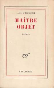 Maître Objet poèmes.