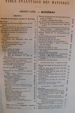 Manuel de l'Ingénieur des Ponts et Chaussées -19ème fascicule - texte-  Des eaux comme moyen de transport navigation Fluviale et Maritime 1°Rivières - ...