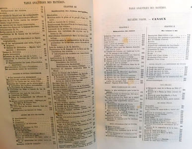 Manuel de l'Ingénieur des Ponts et Chaussées -19ème fascicule - texte- Des eaux comme moyen de transport navigation Fluviale et Maritime 1°Rivières - 2°Canaux - 3° Ports Maritimes .