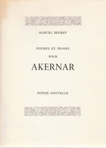 Poèmes et proses pour AKERNAR