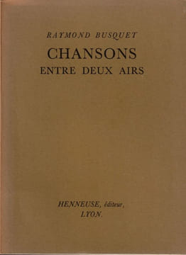 CHANSONS entre deux airs.. Busquet Raymond