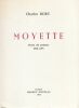 MOYETTE.  Choix de po&egrave;mes 1970-1975.. Bory (Charles)