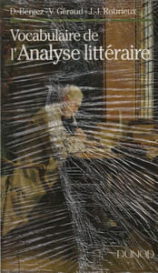 Vocabulaire de l'analyse littéraire.