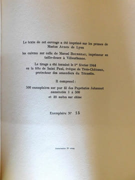 Bonheur des Jardins. Orné de Gravures au burin par Philippe Burnot. . Varille Mathieu
