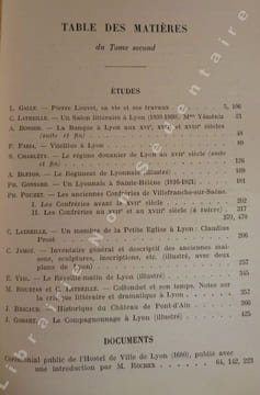 Revue d'Histoire de Lyon Etude.Documents.Bibliographie. Charléty Sébastien