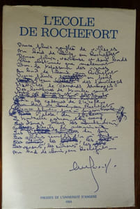 L'École de Rochefort Particularisme et exemplarité d'un mouvement poétique (1941-1963)