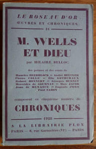 M. Wells et Dieu - Poèmes et essais.