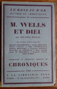 M. Wells et Dieu - Poèmes et essais.. Belloc Hillaire - Beucler André, Colle Pierre, Gotchaux Elie, Honnert Robert, Hugnet Georges, Gournay Mercédès, ...
