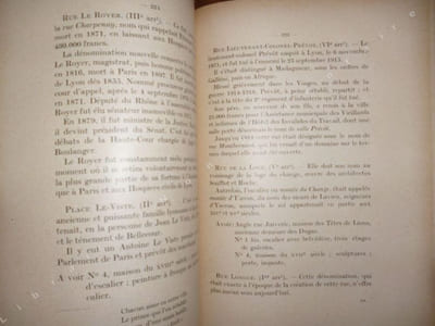 Histoires, Légendes et anecdotes à propos des RUES DE LYON - Avec indication de ce qu'on y peut remarquer en les parcourant.