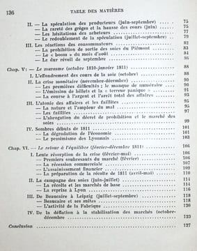 Le commerce des soies à Lyon sous Napoléon et la Crise de 1811.. Labasse Jean