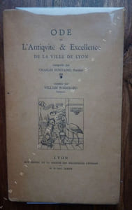 ODE de l'Antiquité & Excellence de la ville de Lyon.