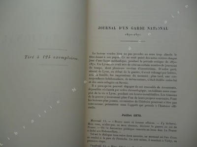 Journal d'un garde National  - 1870-1871