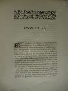 Lyon en 1889 Introduction au rapport de la section d'économie sociale.