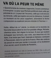 Va où la peur te mène