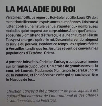 La maladie du Roi. Carisey Christian