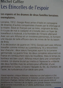 Les étincelles de l'espoir. Caffier Michel
