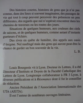 Rencontres de Regards Inespérés brèves histoires . . Bourgeois Louis