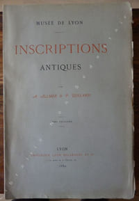 Inscriptions Antiques Tome Deuxième
