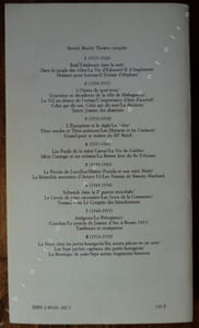La Noce chez les petits bourgeois - Le mendiant ou le chien mort - Il débusque un démon - Lux In ténébris - Le coup de Filet - Dansen - Combien coûte le fer ? - Les sept péché capitaux des petits bourgeois.
