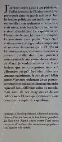 Karl Marx Le Retour - Pièce Historique en un acte.