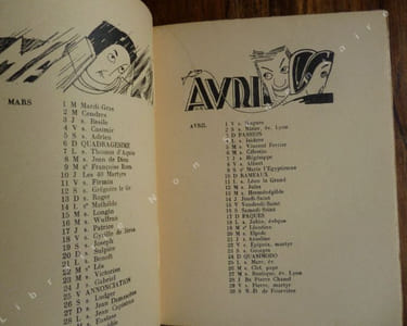 Almanach de la société des amis de Guignol 1938.