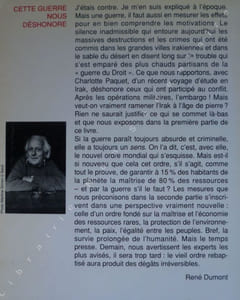 Cette guerre qui nous déshonore.
