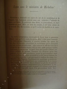 Lyon sous le ministère de Richelieu
